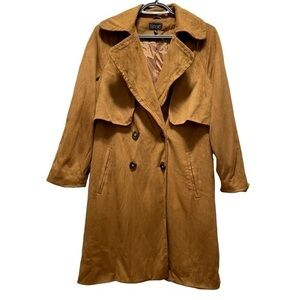 NWOT Topshop Velvet Trendy Coat size US 4